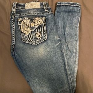 Miss Me Denim Skinny Jeans. Size 27, inseam 31